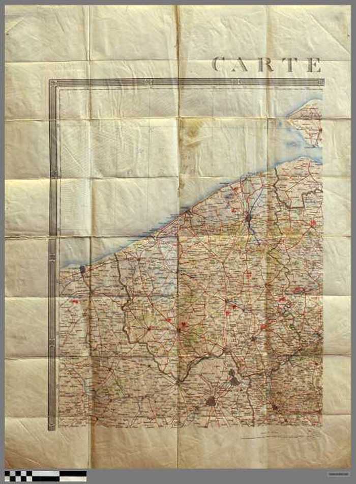 Carte de Belgique (gedeelte Bruges)