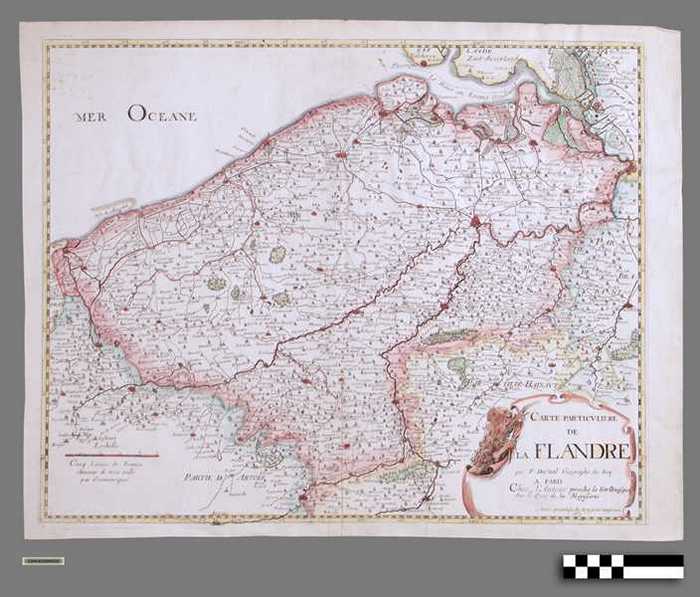 Carte particuliere de la Flandre