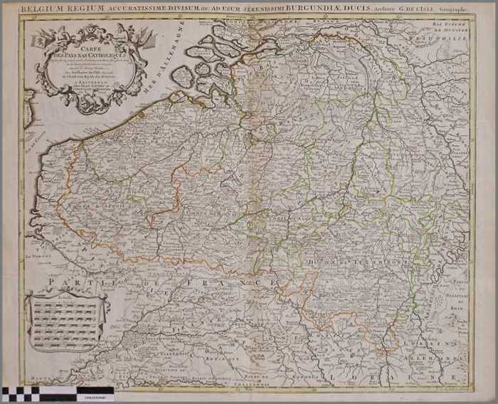 Carte des Pays Bas Catholiques