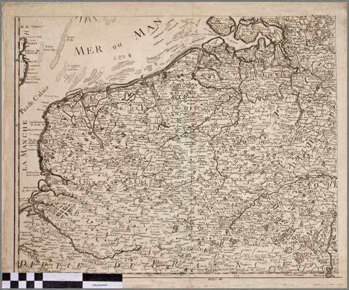 Kaart van Vlaanderen (geen titel)