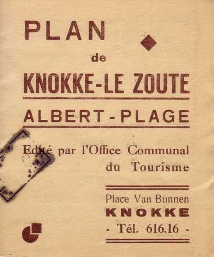 Plan de Knokke-Le Zoute Albert-Plage