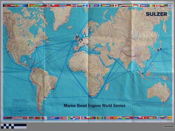 SULZER Marine Diesel Engines World Service.