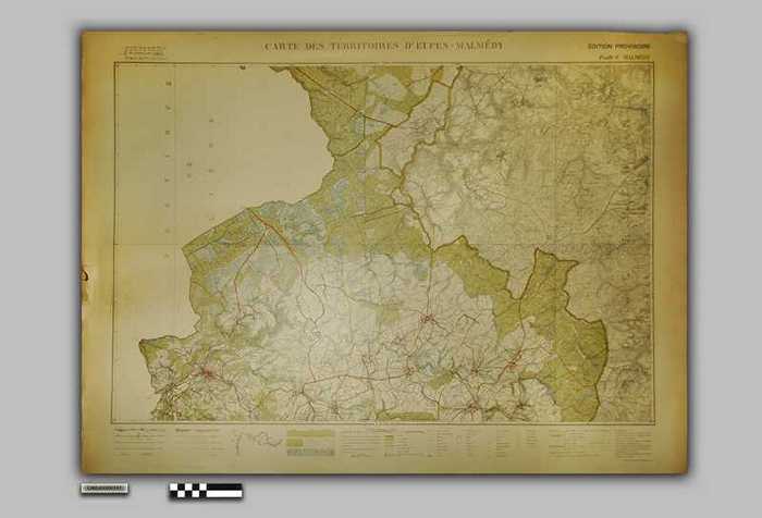 Carte des Territoires dEupen-Malmédy (Edition Provisoire, Feuille 2 Malmedy)