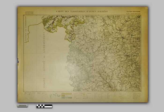 Carte des Territoires dEupen-Malmédy (Edition Provisoire, Feuille 4 Burg-Reuland)