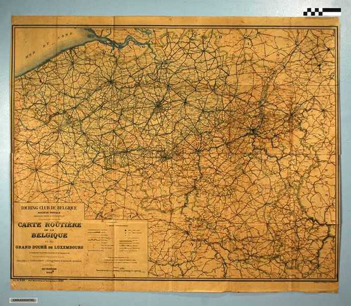 Carte routière de la Belgique et du grand Duché de Luxembourg