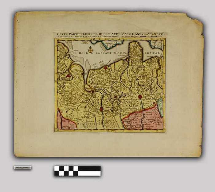 Carte particuliere de Hulst, Axel, Sas D'Gand et de Ysendyk