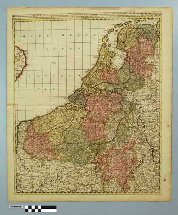 Belgium distributum in septendecim Provincias