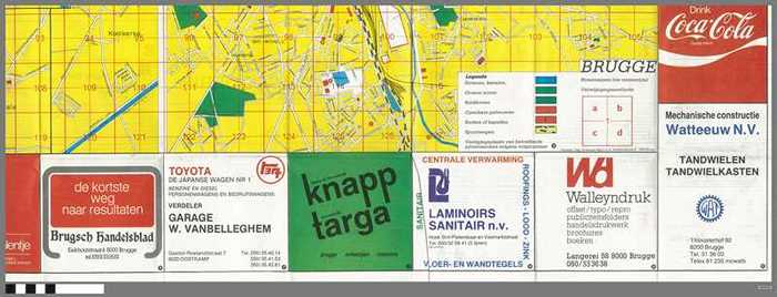 Stadsplattegrond Brugge