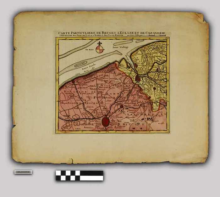 Carte particuliere de Bruge, L'Ecluse et de Cazandrie