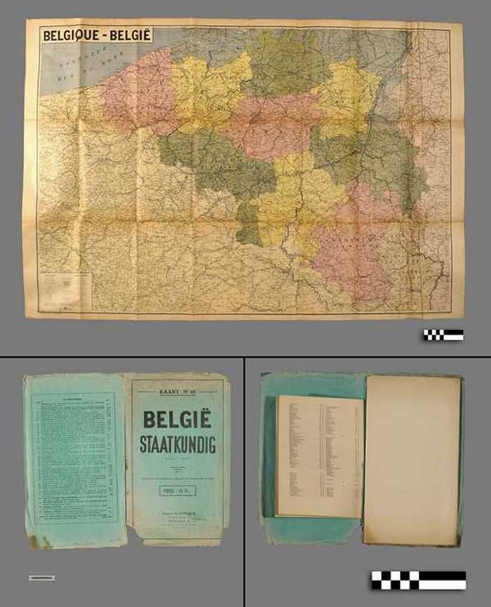 België - Staatkundig - Kaart N° 45