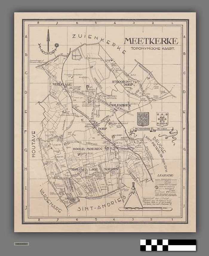 Meetkerke - Toponymische kaart