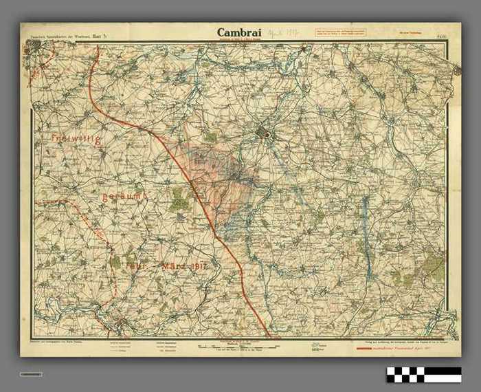 Paasche's Spezialkarten der Westfront: Cambrai - Blatt 3