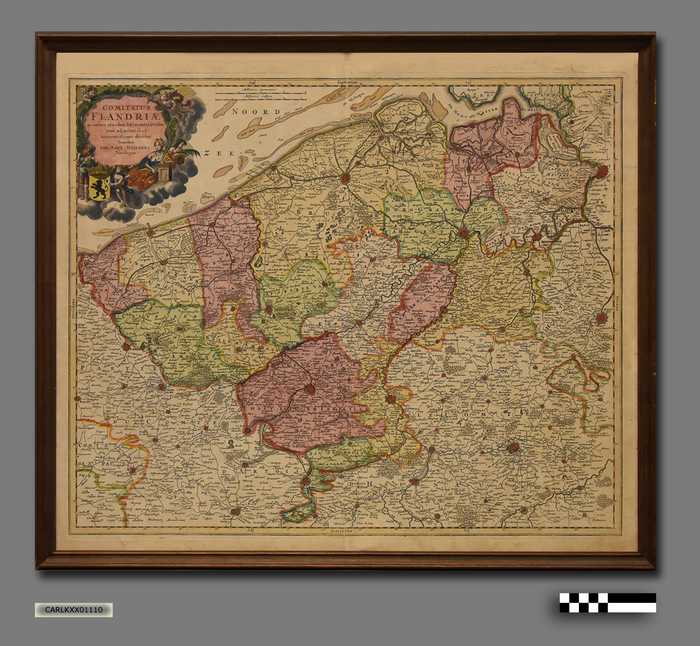Historische kaart Graafschap Vlaanderen