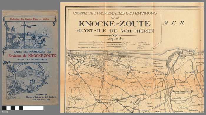Carte des promenades des Environs de Knocke-Zoute - Heyst - Ile de Walcheren