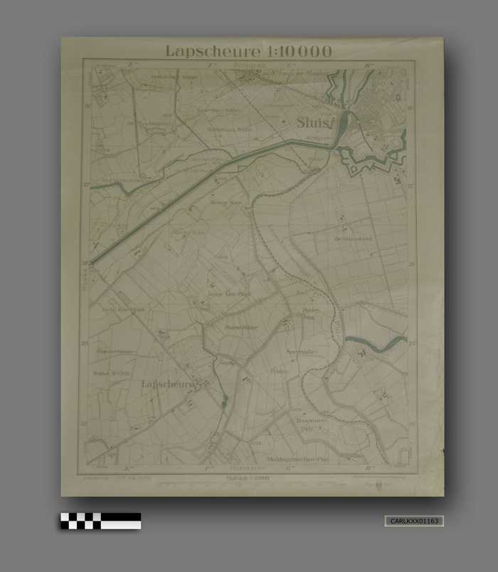 Militaire kaart: Lapscheure - januari 1917