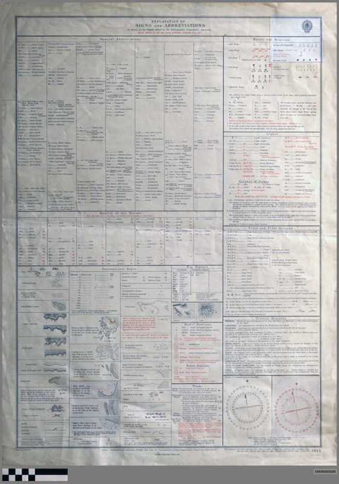 Explanation of symbols and abbreviations as shown on the charts issued by the Hydrographic Department, Admirality (N° 5011)
