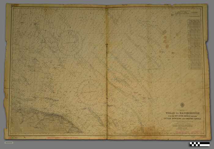 Zeekaart 'Wells to Haisborough with the Off Lying Shoals between Outer Dowing and Smiths Knoll'
