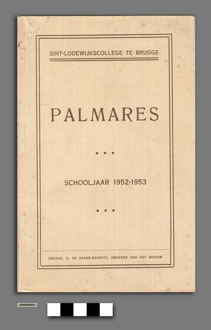 Sint-Lodewijkscollege te Brugge - Palmares - 1952-1953