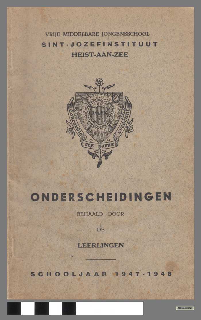 ONDERSCHEIDINGEN - Schooljaar 1947-1948 - Vrije Middelbare jongensschool Sint-Jozefinstituut Heist-aan-Zee