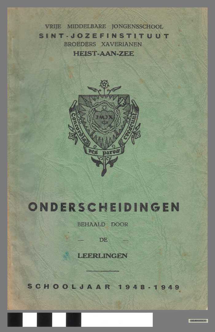 ONDERSCHEIDINGEN - Schooljaar 1948-1949 - Vrije Middelbare jongensschool Sint-Jozefinstituut Heist-aan-Zee