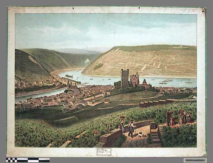 De Rhijn te Bingen. Duitschland