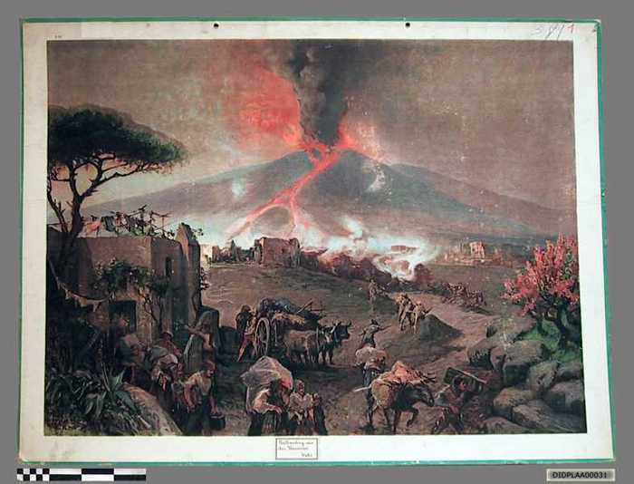 Uitbarsting van den Vesuvius. Italië