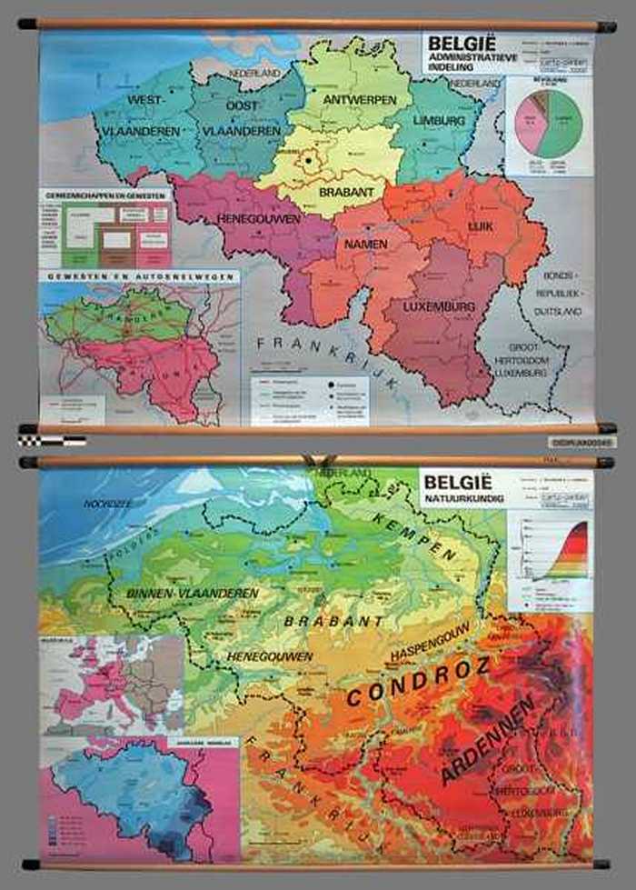 België Natuurkundig/Administratieve indeling