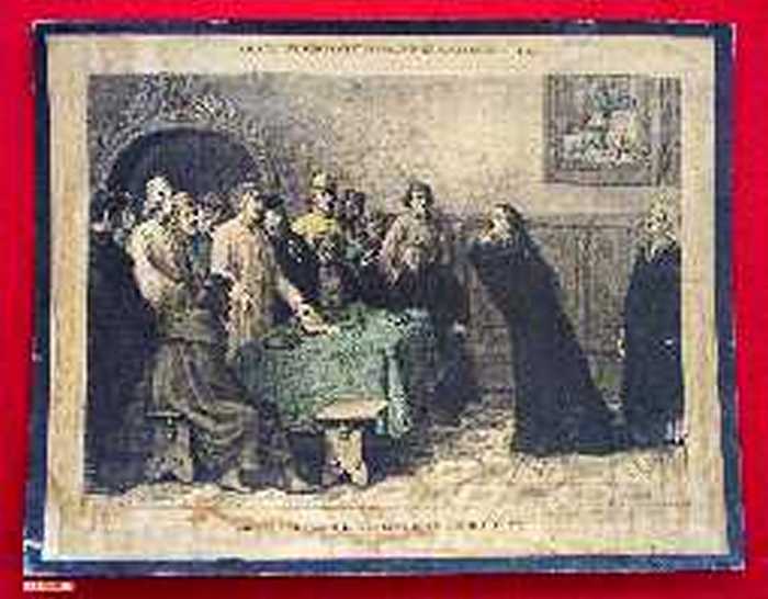 Maria Van Burgondie smeekt de genade harer raadsmannen af (1477)