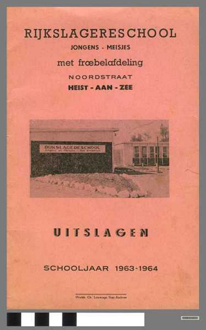 Rijkslagereschool Heist-aan-Zee. Uitslagen schooljaar 1963-1964