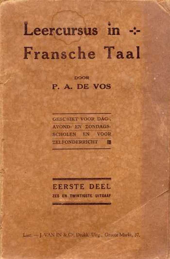 Leercursus in Fransche Taal, 1e deel