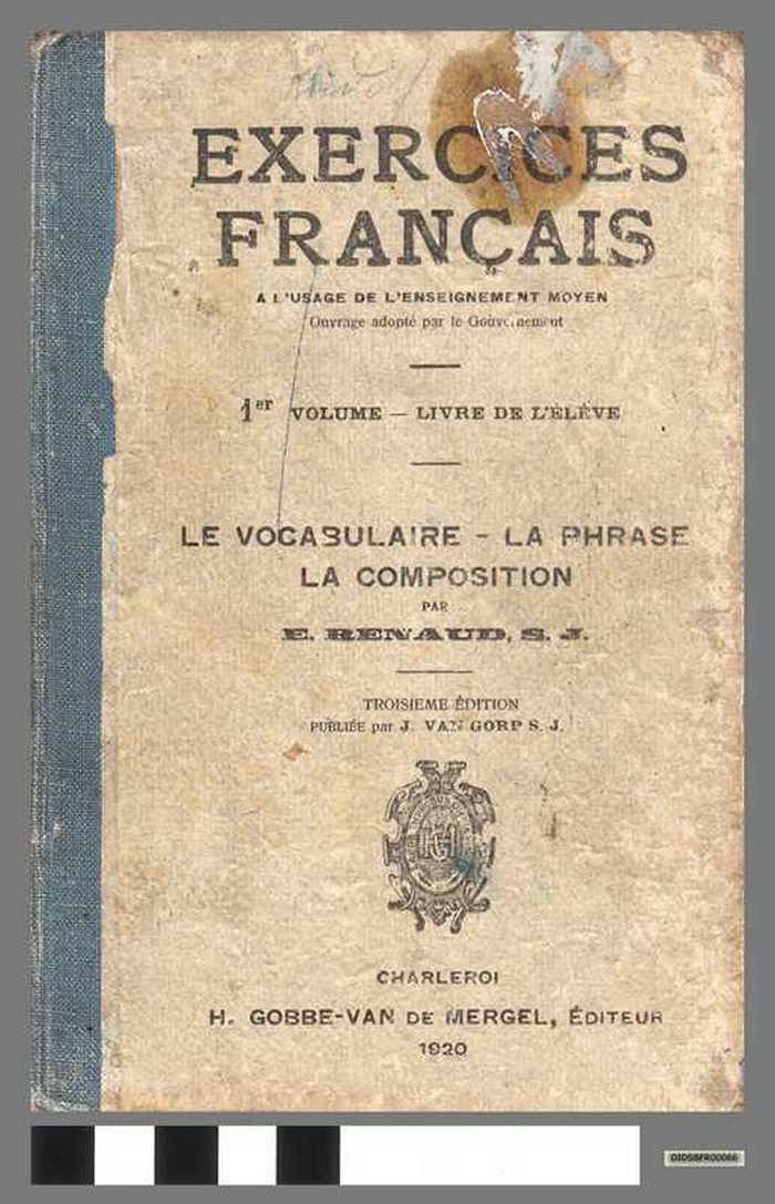 Exercices français 1er volume - Livre de l'élève