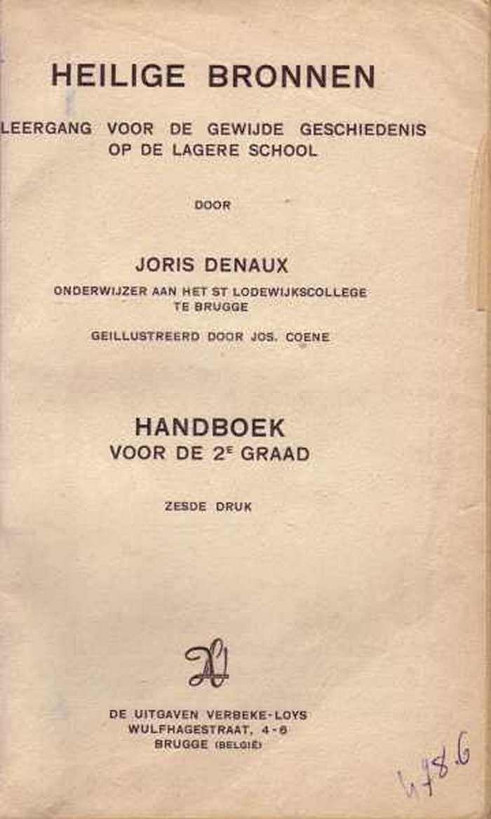 Heilige bronnen - Handboek voor de 2e Graad