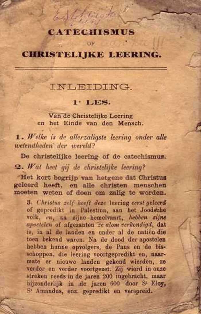 Boekje: Catechismus of Christelijk Leerling