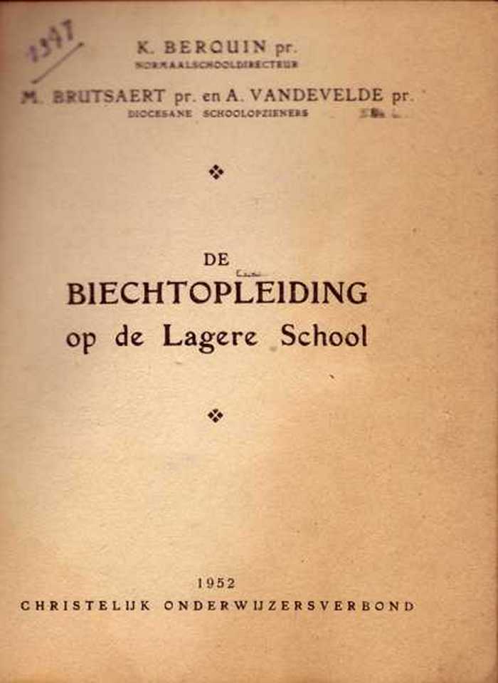 Boek: Biechtopleiding op de Lagere School