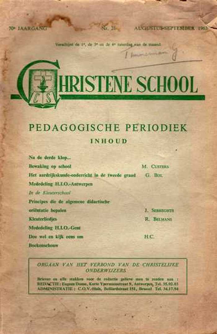 Boekje: Christene School. Pedagogische Periodiek Nr. 21