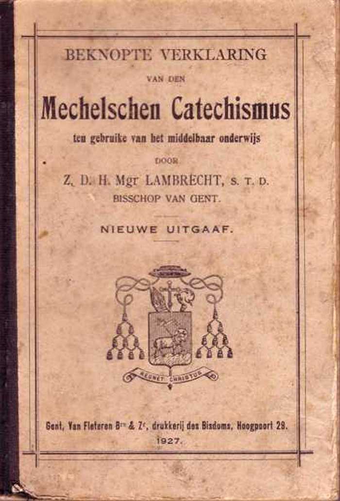 Boek: Beknopte verklaring van den Mechelschen Catechismus
