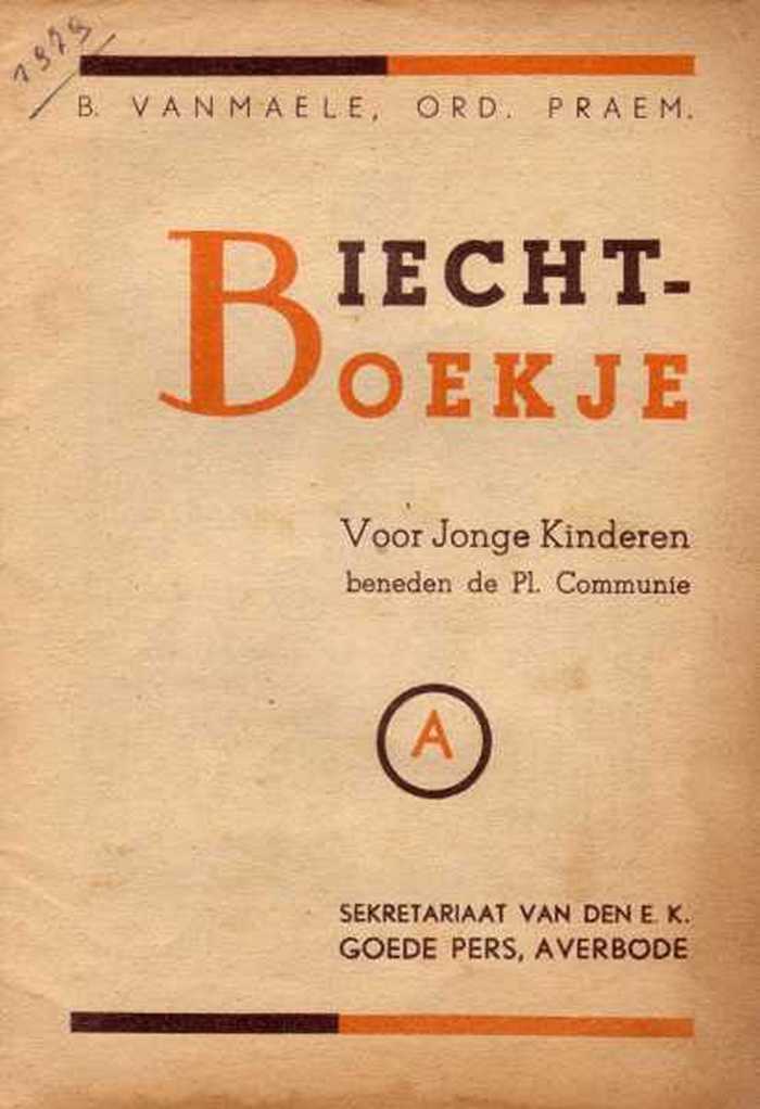 Biechtboekje voor de jeugd benenden de Plechtige Communie