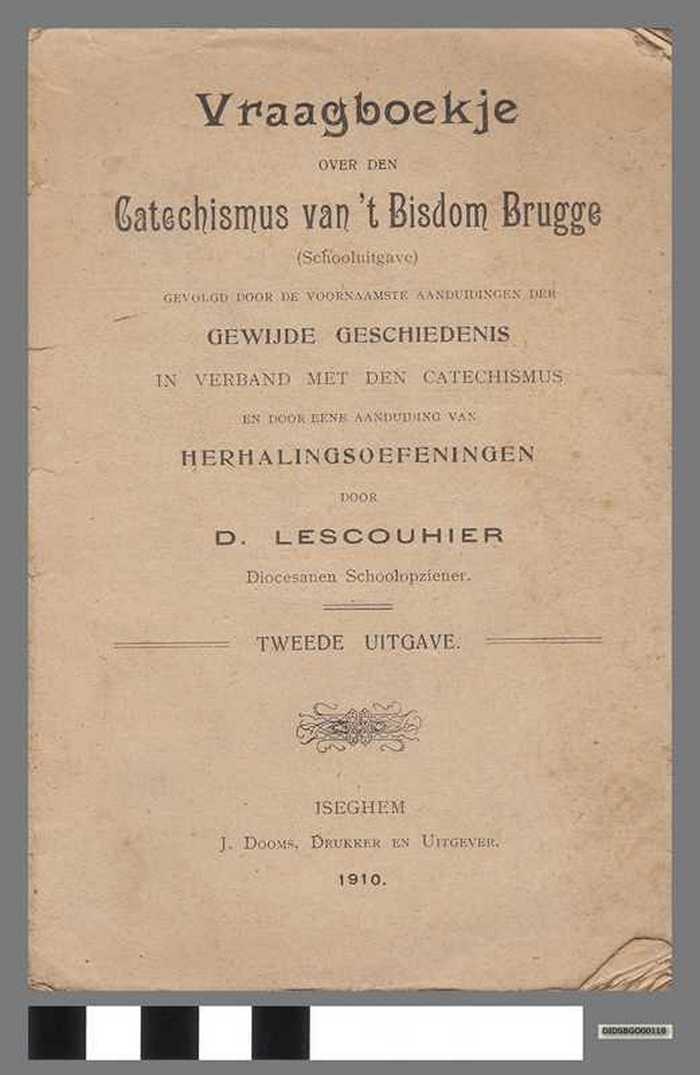 Vraagboekje over den catechismus van 't Bisdom Brugge