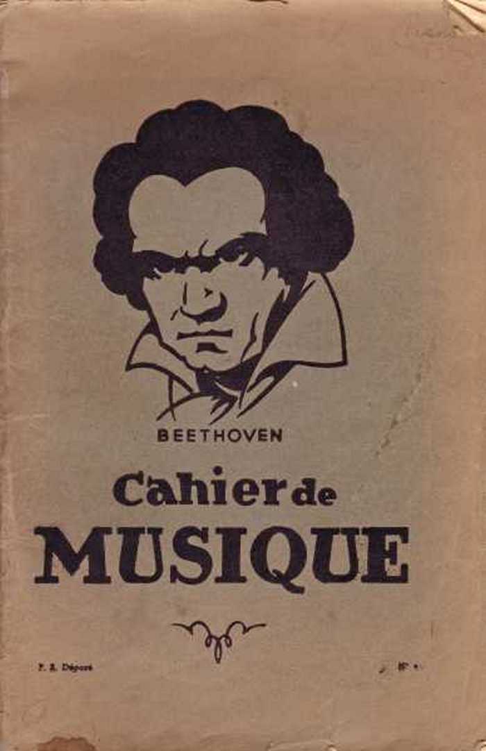 Beethoven, Cahier de Musique