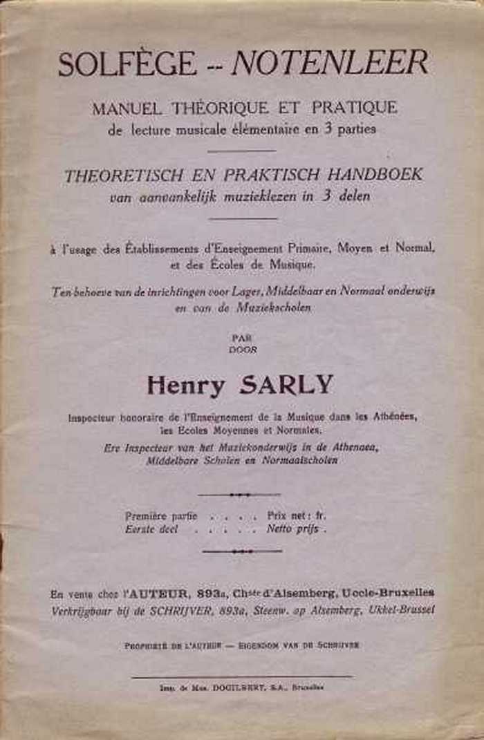Theoretisch en Praktisch Handboek, eerste deel