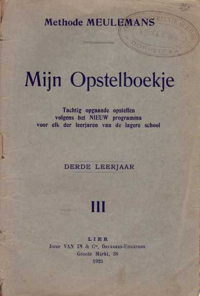 Mijn Opstelboekje III