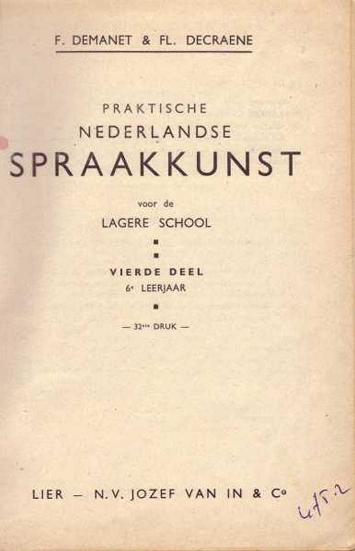 Praktische Nederlandse Spraakkunst. Vierde deel