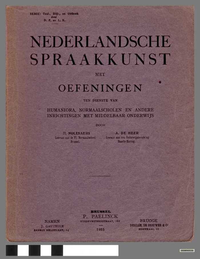 Nederlandsche spraakkunst met oefeningen