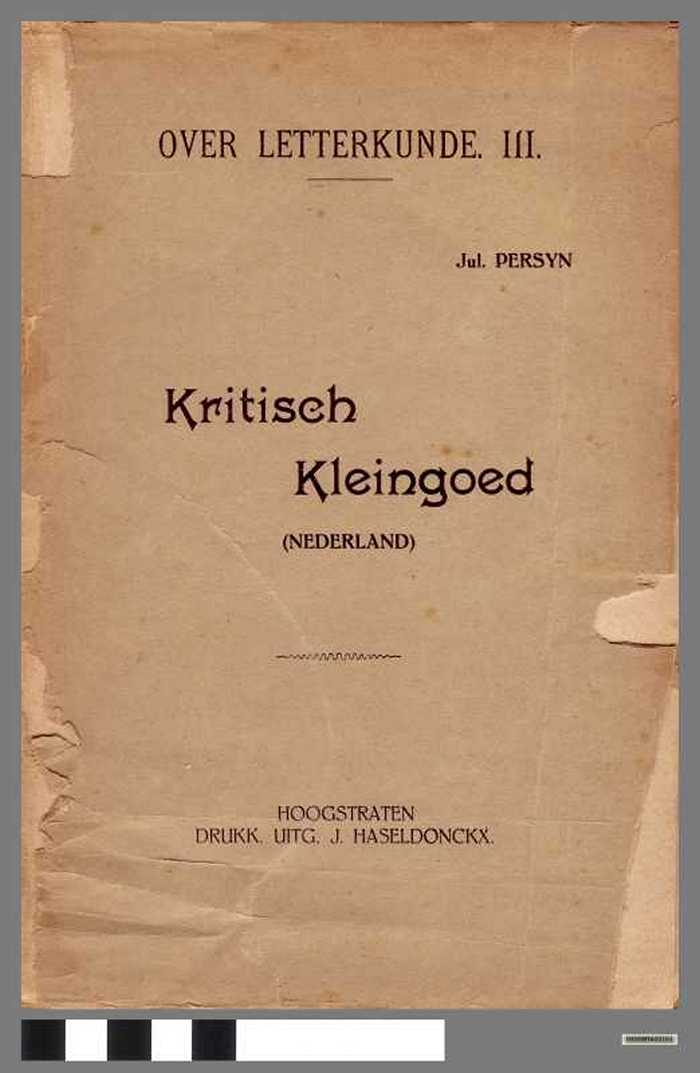 Kritisch kleingoed