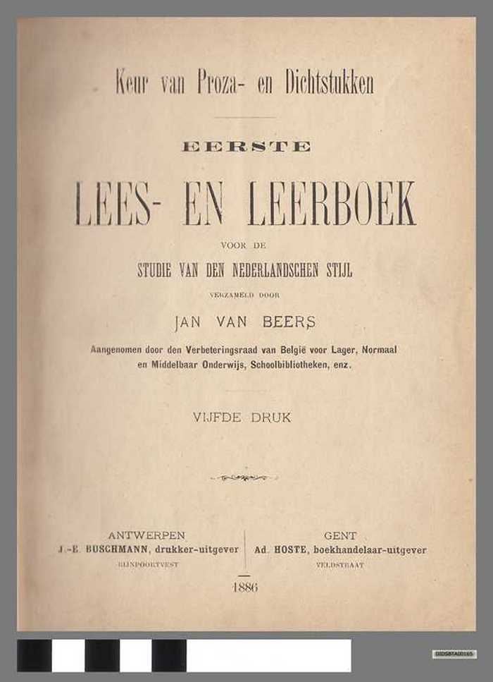 Keur van proza- en dichtstukken - Eerste lees-en leerboek