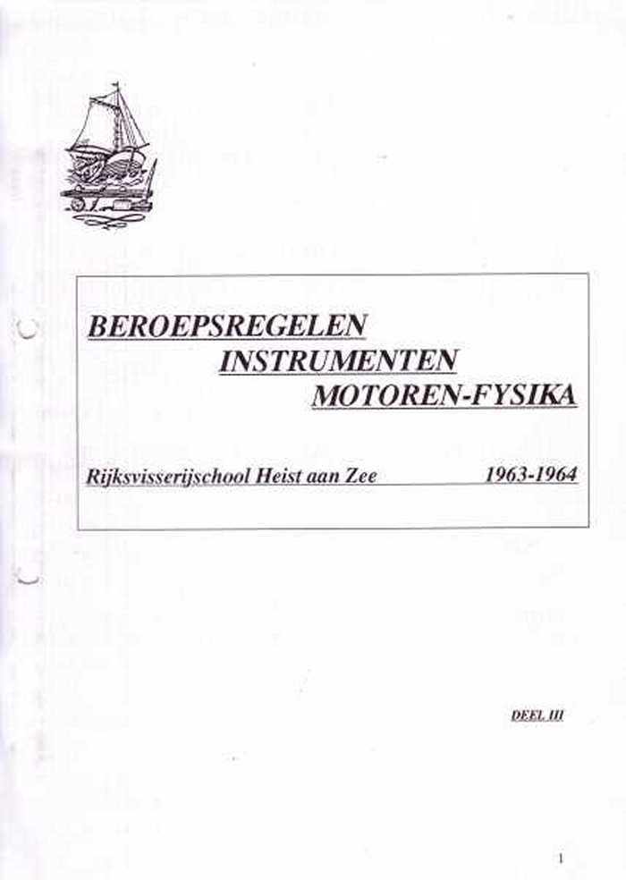 Beroepsregelen Instrumenten Motoren-Fysika Deel III