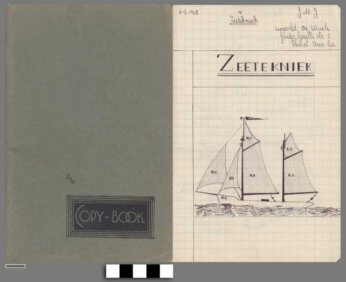 Schoolschrift van Leopold De Waele - Zeetekniek - 1948