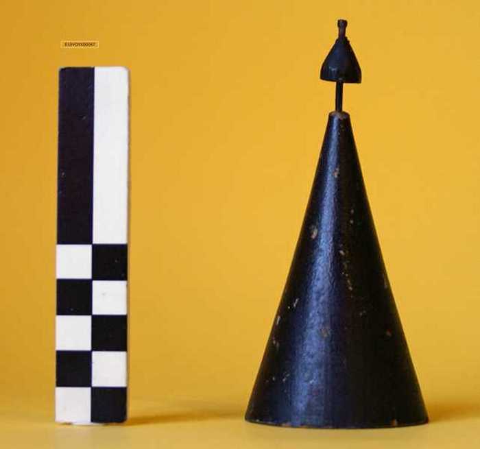 Miniatuur van boei, lateraal stelsel, werd gebruikt onder Belgische-, Nederlandse-, Engelse-, Franse- en Duitse kust.