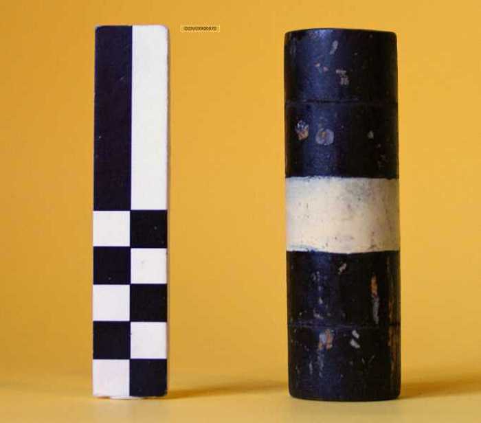 Miniatuur van boei, kardinaal stelsel, werd gebruikt onder Belgische-, Nederlandse en Duitse kust.