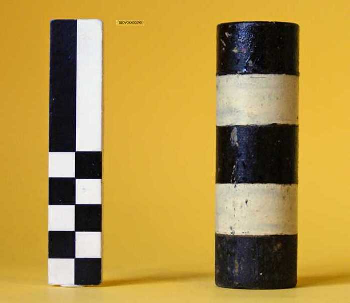 Miniatuur van boei, lateraal stelsel, werd gebruikt onder Belgische-, Nederlandse kust en Groot-Brittannië.